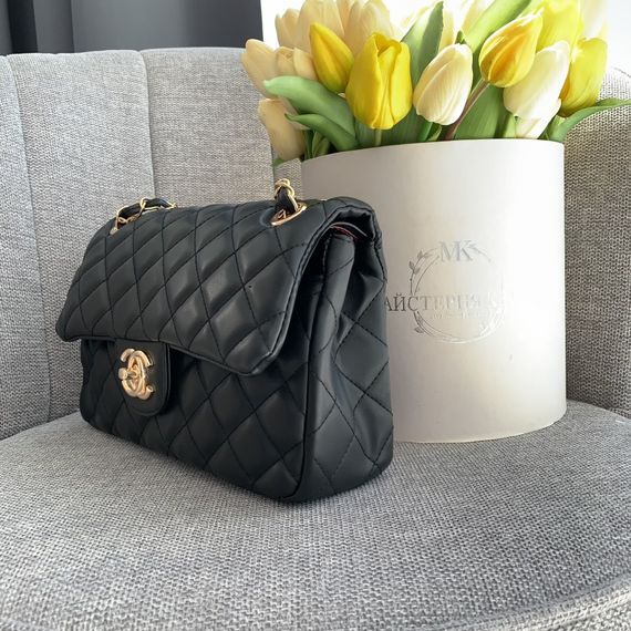 Жіноча сумка Chanel чорна 25*16*9 | Зображення 2