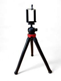 Гнучкий штатив восьминіг Primo Octopus Big з кріпленням KR01 для смартфона - Black/Red