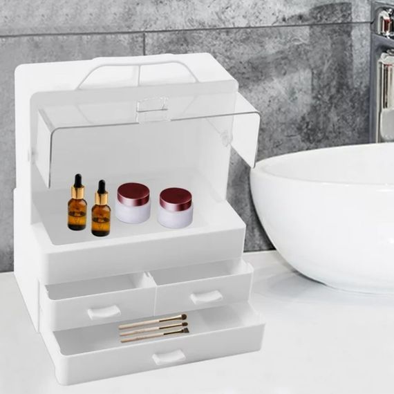 Органайзер для косметики 4 секції великий білий XPRO YM206-2 Three Drawers (MER-14975_921) | Зображення 1