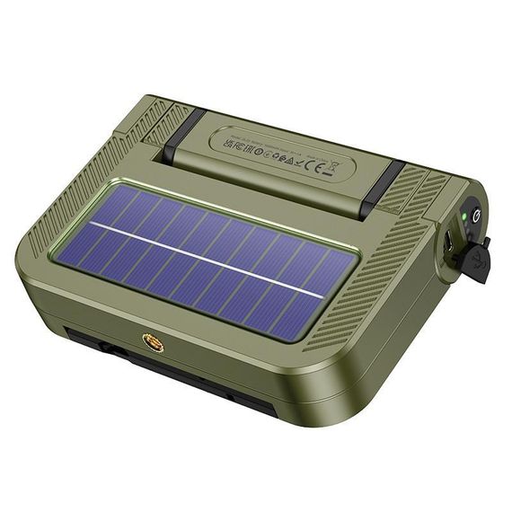 Кемпинговый фонарь Hoco DL22 solar-powered (5000 mAh) Green | Зображення 4