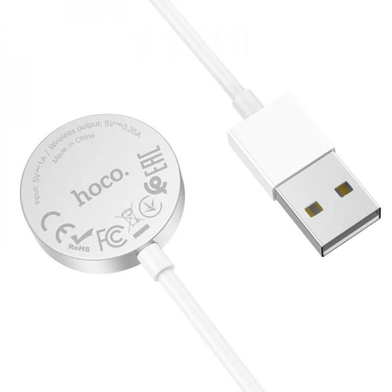 БЗУ Hoco CW39 Wireless charger for iWatch (USB) White | Зображення 4