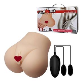 Мастурбатор вагина-анус с вибрацией «Realistic Crazy Bull» BM-009131Z-1 Sex Aura