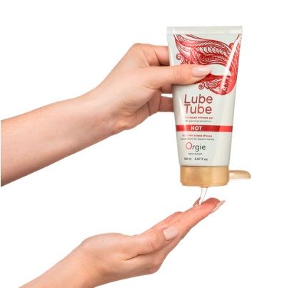 Змащувальна мастило для сексу "LUBE TUBE HOT" Orgie | Зображення 2