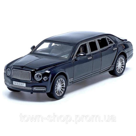 Детская металлическая машинка Bentley Mulsanne АВТОПРОМ 7694 на батарейках (Черный)