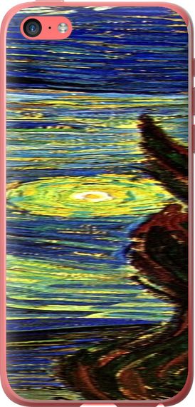 Чехол на iPhone 5c Винсент Ван Гог. Звёздная ночь "163u-23-17620"