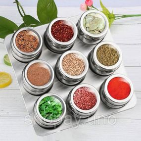 Подставка для специй с вращающимся механизмом, Комплект для специй на кухню Стильный набор MH-14