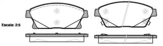 Колодки передні гальмівні Chevrolet Cruze, Volt/Opel Astra, Zafira, WOKING (P1531302) | Зображення 2