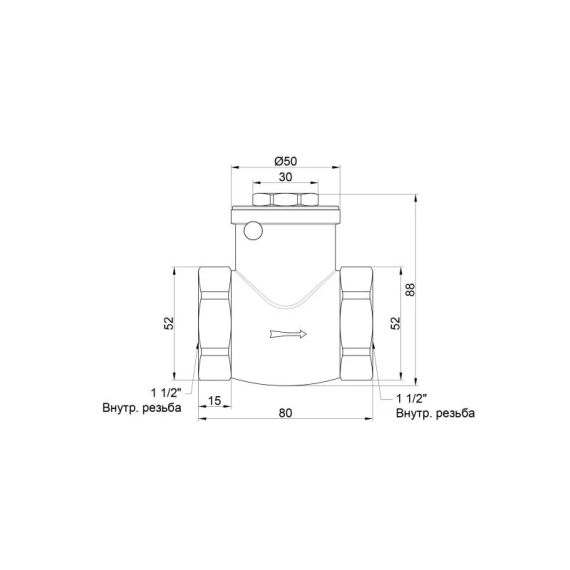Зворотний клапан Thermo Alliance Standart 1 1/2" SD242W40 | Зображення 1