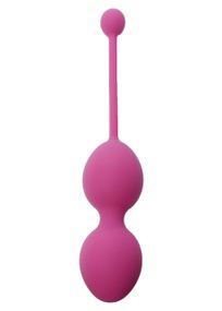Вагинальные шарики - Silicone Kegel Balls Dark Pink, 32 мм, 200 г sexstyle