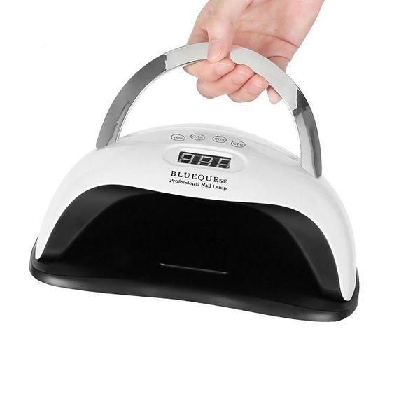 Лампа для манікюру LED + UV з підставкою для телефону, 168 Вт, SUN BQ-V9 / Настільна лампа для сушіння гель лаку | Зображення 4