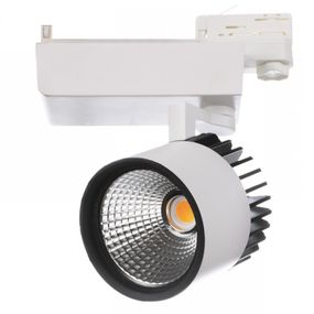 Светильник трековый поворотный LED 418/38W NW COB WH