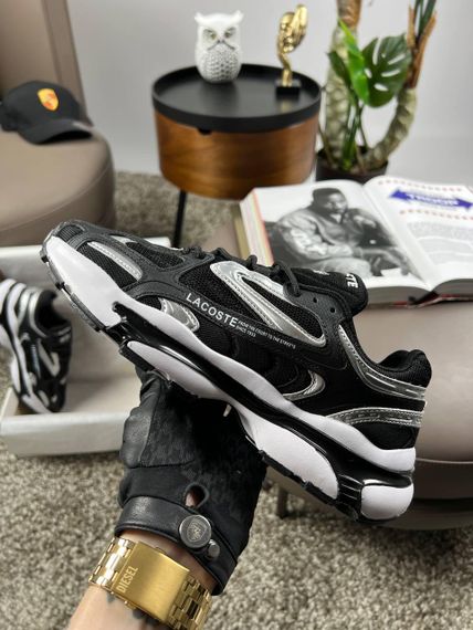 Чоловічі кросівки Lacoste L003 2K24 Black Silver White (текстиль) A3926 | Зображення 6