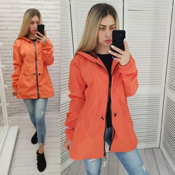 вітровка жіноча помаранчева А101 | Зображення 5