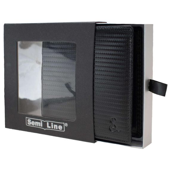 Портмоне чоловіче шкіряне Semi Line RFID Black (P8268-0) | Зображення 2