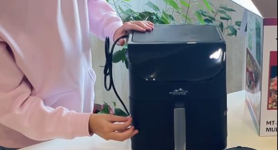 Мультипіч Monte MT-2702, об'єм 6 л, електрична фритюрниця та аерогриль, 1500 Вт | Зображення 5