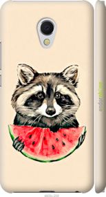 Чохол на Meizu MX6 Єнотик з кавуном "4605m-259-2448"