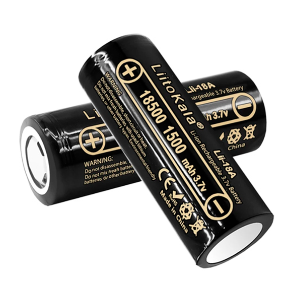 Аккумулятор 18500, LiitoKala Lii-18A, 1500mAh | Зображення 1