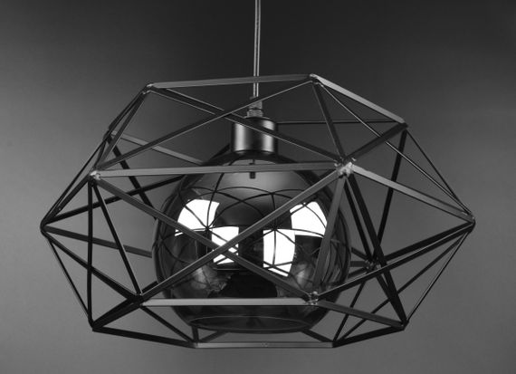 Люстра підвісна LOFT на 1 лампочку 27093 Чорний 30-90х40х40 см. | Зображення 1