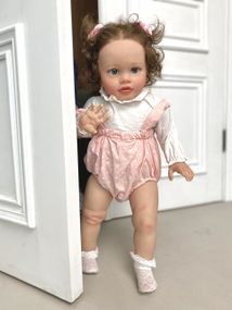 Силіконова Колекційна Лялька Реборн Reborn Дівчинка Тіффані ( Вінілова Лялька ) Висота 65 см