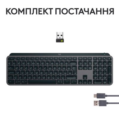 Клавиатура Logitech MX Keys S Wireless UA Graphite (920-011593) (920-011593) | Зображення 5