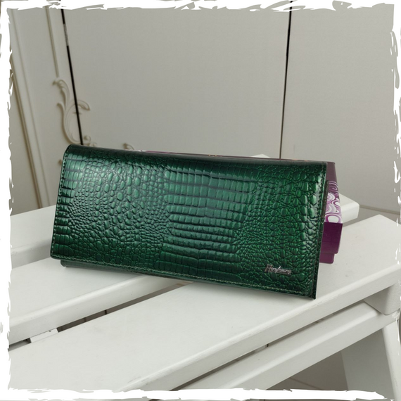 Гаманець жіночий з натуральної шкіри на магніті. Кошелек женский. Гаманець шкіряний | Зображення 3