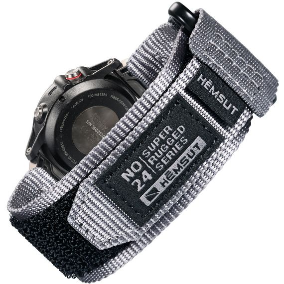 Ремешок для часов Hemsut HS121 Super Strong Nylon Garmin Grey 20mm