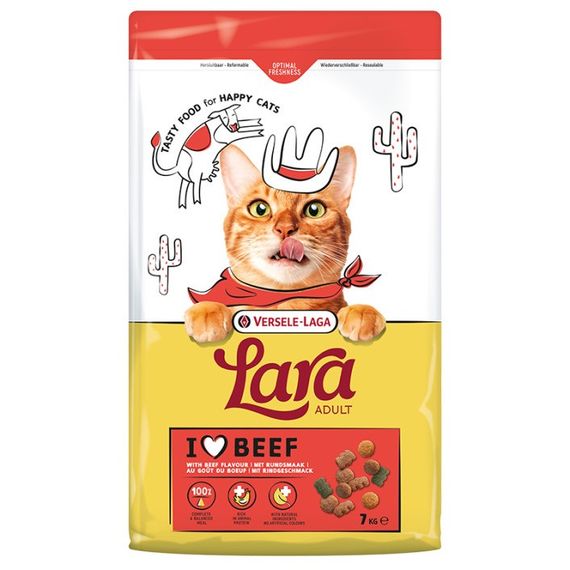 Сухий корм для котів з яловичиною Lara Adult Beef flavour 7 кг