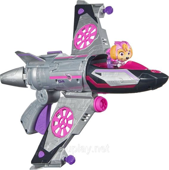 Щенячий Патруль Мегакіно 2023 Великий літак-трансформер і фігурка Скай Paw Patrol Mighty Movie Rescue Jet with Skye | Зображення 3