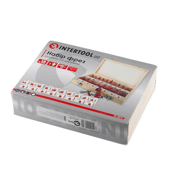 Набір фрез для деревини, 18 од. INTERTOOL HT-0073 | Зображення 6