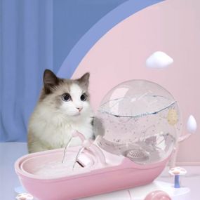 Автоматична напувалка з фонтанчиком Snail Pet USB для домашніх тварин
