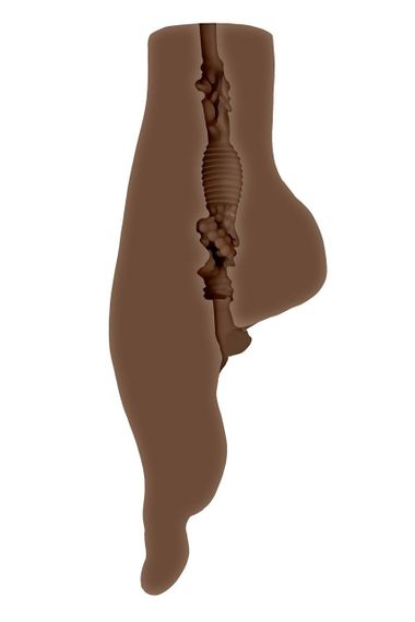 Мастурбатор стопа Zero Tolerance Pussy Footin коричневий, 23 см sexstyle | Зображення 6