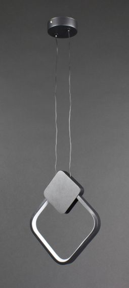 Люстра світлодіодна підвісна LED світильник для квартири на стелю лед 27133 Чорний 35-200х24х10 см. | Зображення 2