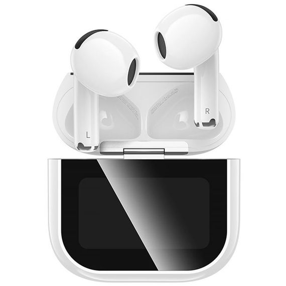 Бездротові TWS навушники Hoco EW82 Sparkle with Touch Screen White | Зображення 4