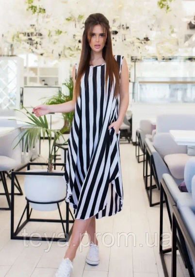 Плаття для жінок колір чорний/білий розмір L FI_000276 | Зображення 2