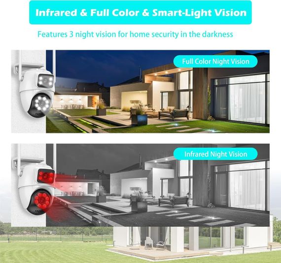 Камера відеоспостереження, вулична камера безпеки, IP66 водонепроникна зовнішня камера GUOANVISION | Зображення 4