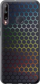 Чехол на Huawei P40 Lite E Переливающиеся соты "498u-1875-17620"