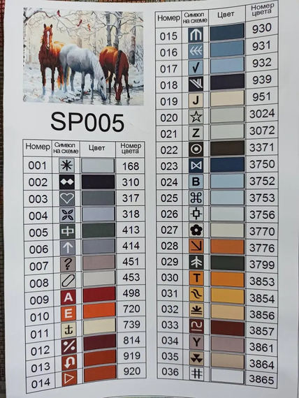 Алмазная мозаика Лошади у пруда 40х50 см ColorArt SP005 | Зображення 3
