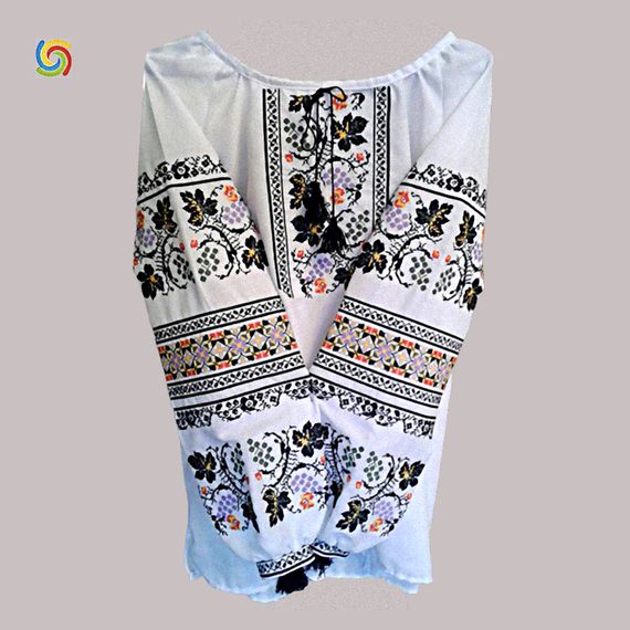 Рубашка Украинская вышиванка 172010 цвет белый размер XXL