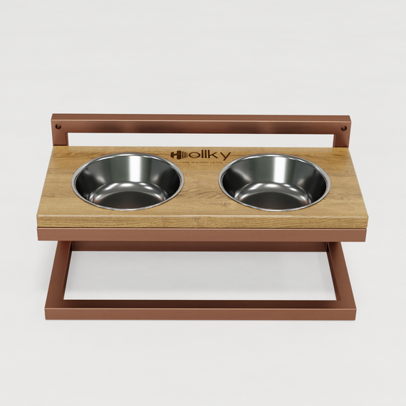 Миски на регулируемой подставке для маленьких собак Hollky Flex S (2 × 0.450 л) FS-422523-GLNT | Зображення 6