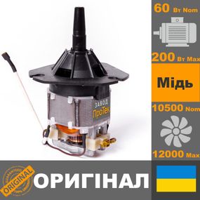 Електродвигун сепаратора Мотор Січ 100 мотор для сепаратора двигун 60 Вт мотор на сепаратор запчастини