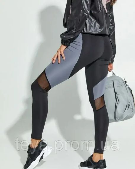 Легінси колір чорний/сірий розмір M FI_002740 | Зображення 2