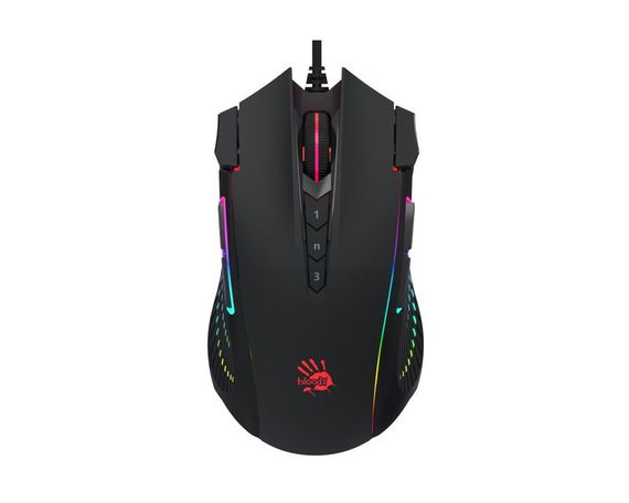 Миша ігрова A4Tech J90s Bloody, чорна, RGB підсвічування
