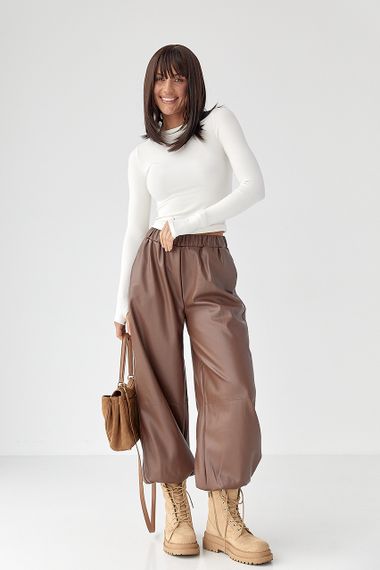 Однотонний еластичний лонг - молочний цвет, M (є розміри) | Зображення 2