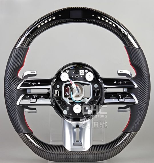Кермо AMG 2021-Style (Карбон, LED, 3pin) для Mercedes GLA X156 2014-2019 рр