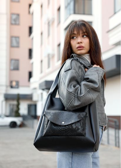 Сумка жіноча Sambag HOBO BLISS Чорна 34 х 31 х 12 см (53453070) | Зображення 5