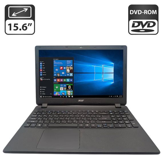 Ноутбук Acer Extensa 2519 / 15.6" (1366x768) TN / Intel Celeron N3060 (2 ядра по 1.6 - 2.48 GHz) / 4 GB DDR3 / 500 GB HDD / Intel HD Graphics / WebCam / DVD-ROM б/в