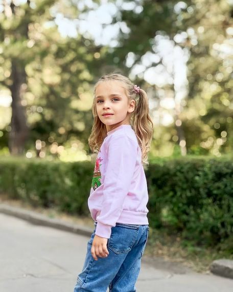 Джемпер для дівчинки Носи своє 110 Рожевий (p-4540-132895) | Зображення 4