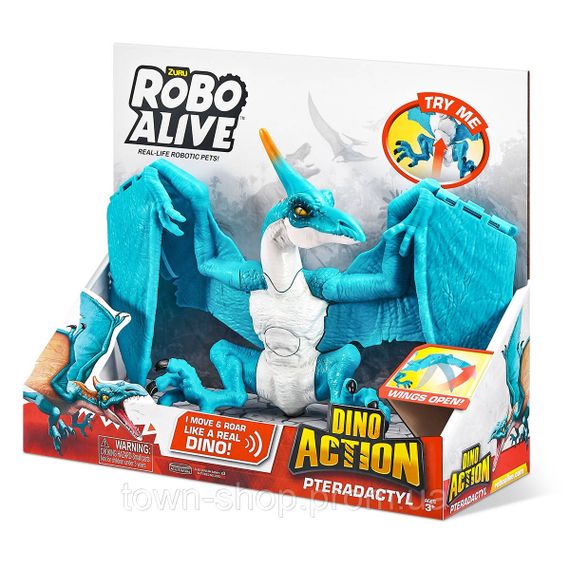 Интерактивная игрушка Птеродактиль Robo Alive 7173 со звуком | Зображення 9