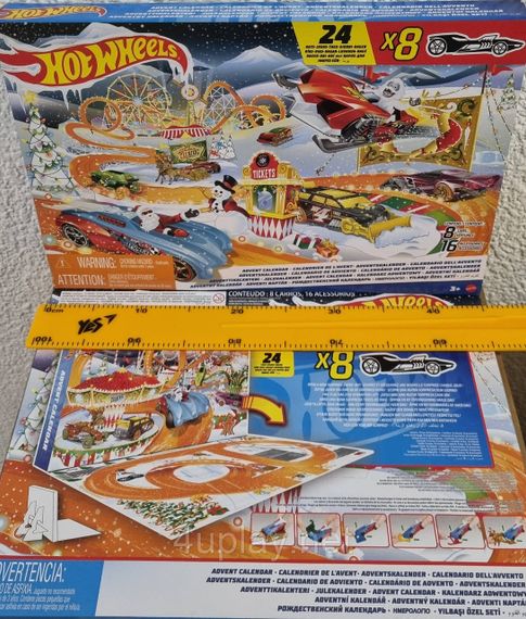 Адвент-календар Хот Вілс 2022/2023. Hot Wheels Advent Calendar. Новорічний подарунковий набір машинок | Зображення 5