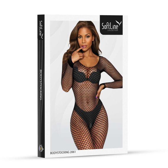 Бодістокінг - Bodystocking 2061, black - One Size Sex Aura | Зображення 3